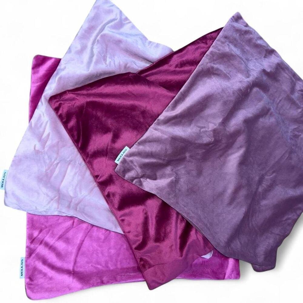 Mekajus pink velvet pillow covers